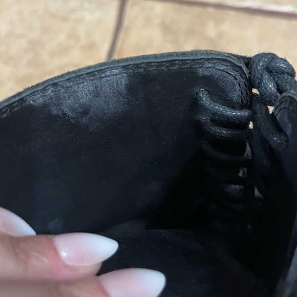 ANN DEMEULEMEESTER | Black Leather Combat Boots Size: 38 - Picture 9 of 10